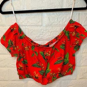 Floral crop top